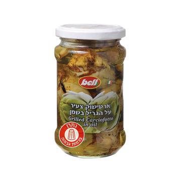 ארטישוק צעיר על הגריל בשמן