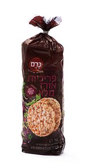 פריכיות אורז מלא ללא מלח 