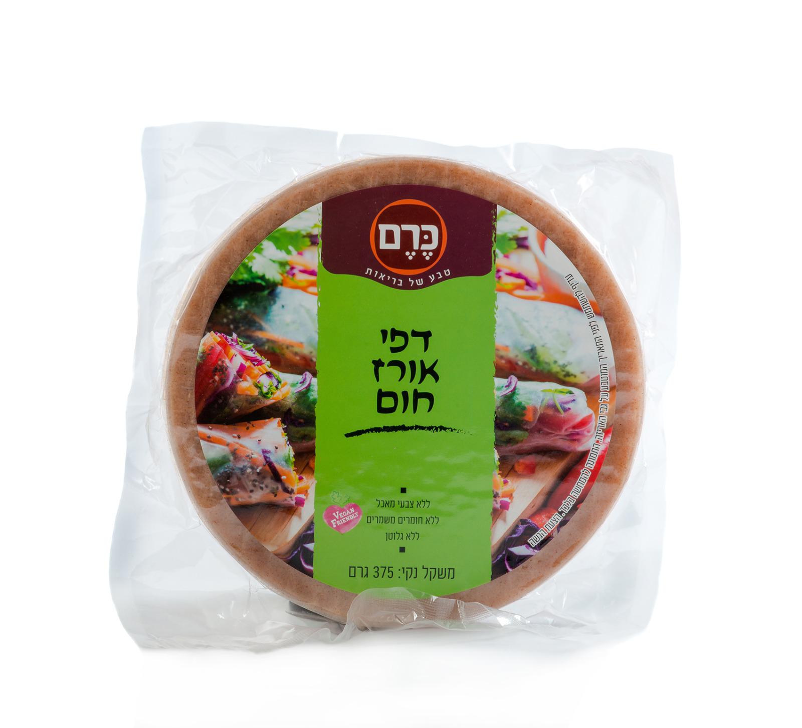 דפי אורז חום